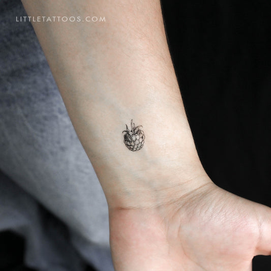 Tatuaje temporal de frambuesa - Juego de 3