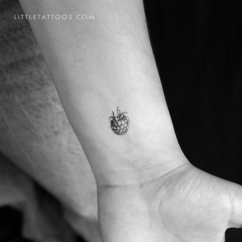 Tatuaje temporal de frambuesa - Juego de 3