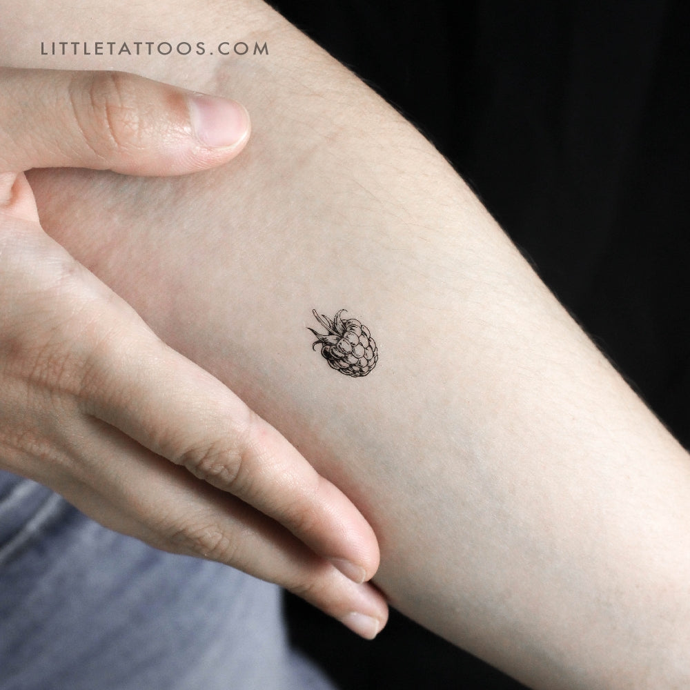Tatuaje temporal de frambuesa - Juego de 3