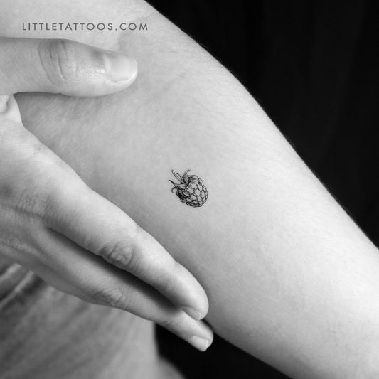Tatuaje temporal de frambuesa - Juego de 3