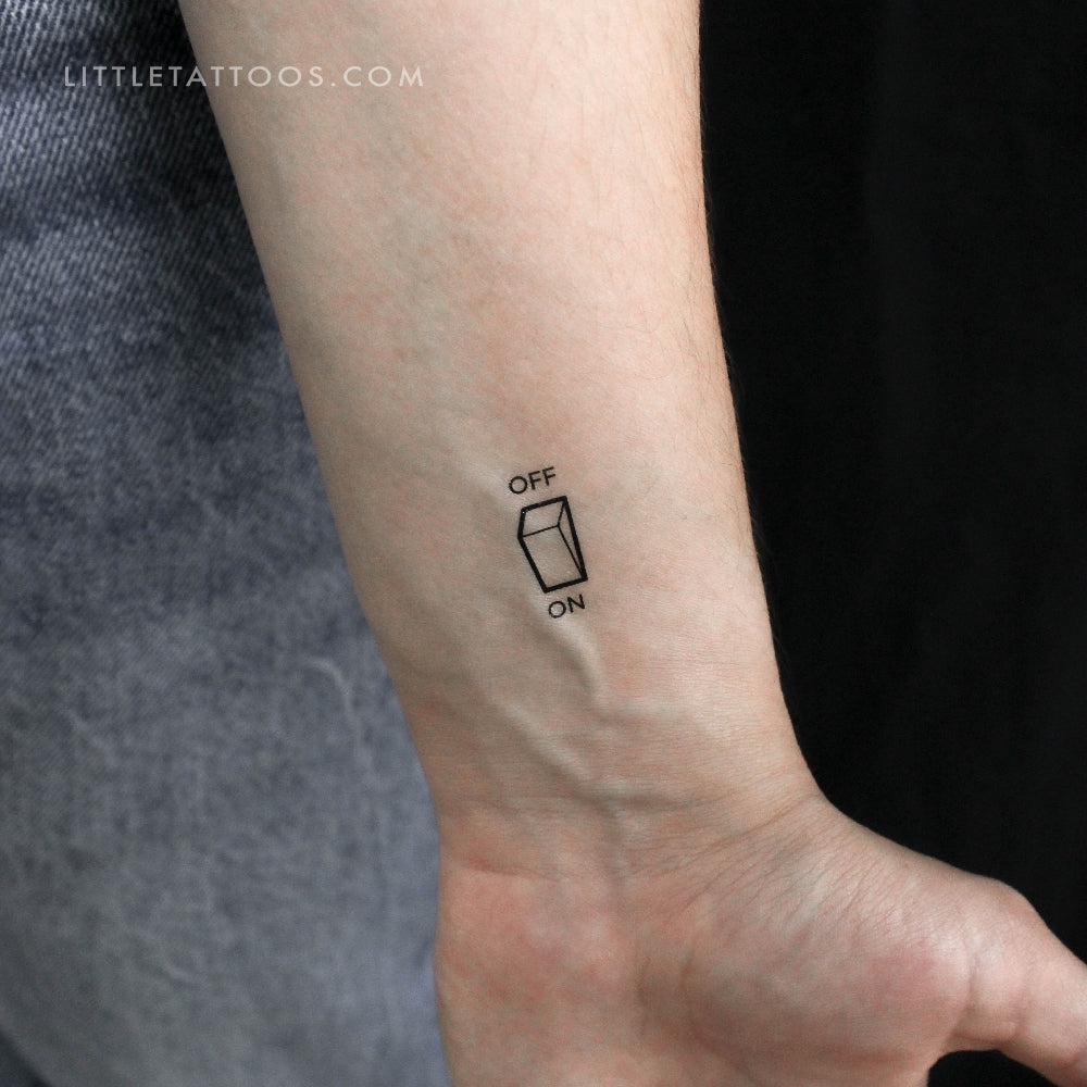 Minimalist Switch Temporary Tattoo - Set of 3 – Temporary Little Tattoos