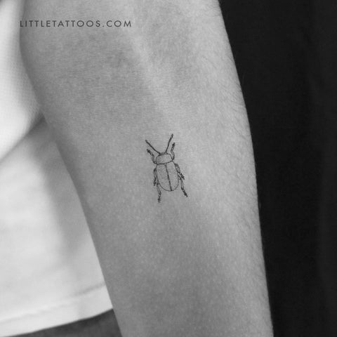 Beetle Temporary Tattoo - Set of 3