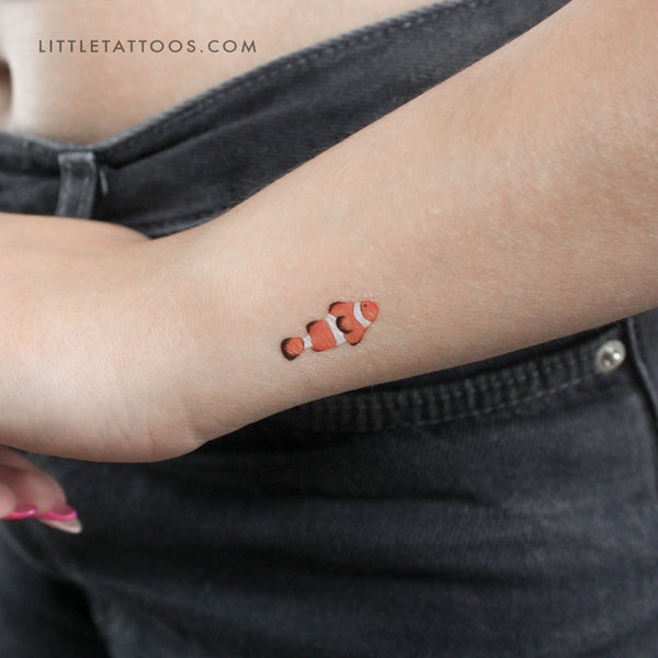 Clownfish Temporary Tattoo - Set of 3