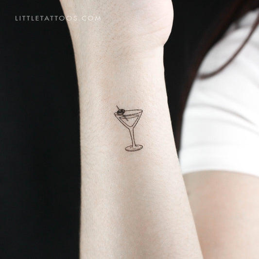 Tatuaje temporal de Martini - Juego de 3