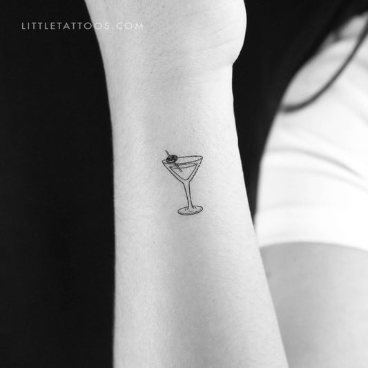 Tatuaje temporal de Martini - Juego de 3