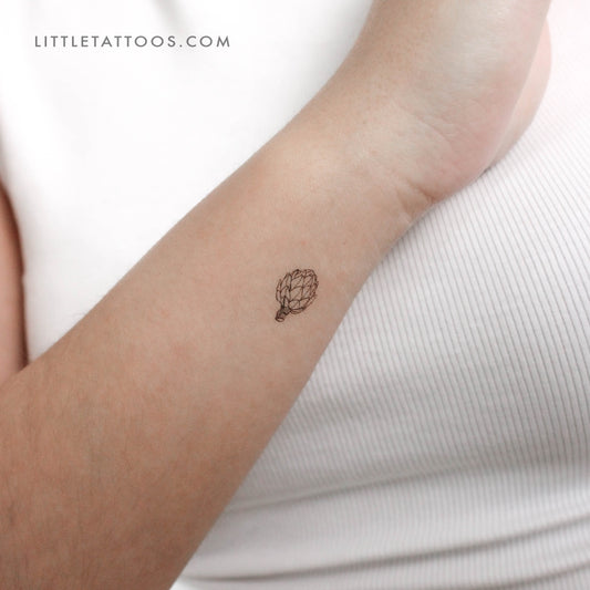 Artichoke Temporary Tattoo - Set of 3