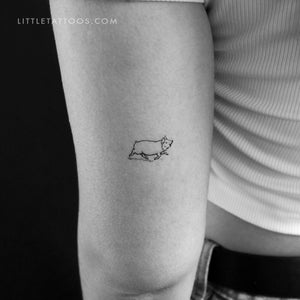 Pig Temporary Tattoo - Set of 3