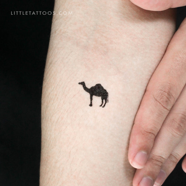 Dromedary Camel Temporary Tattoo - Set of 3