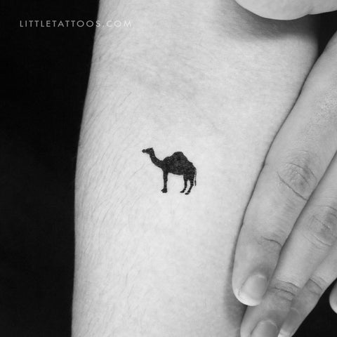 Dromedary Camel Temporary Tattoo - Set of 3