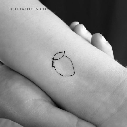 Tatuaje temporal de limón - Juego de 3