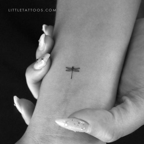 Tiny Dragonfly Temporary Tattoo - Set of 3