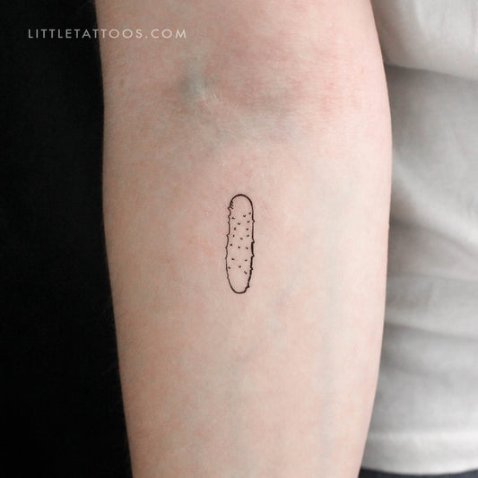 Tatuaje temporal de pepino - Juego de 3