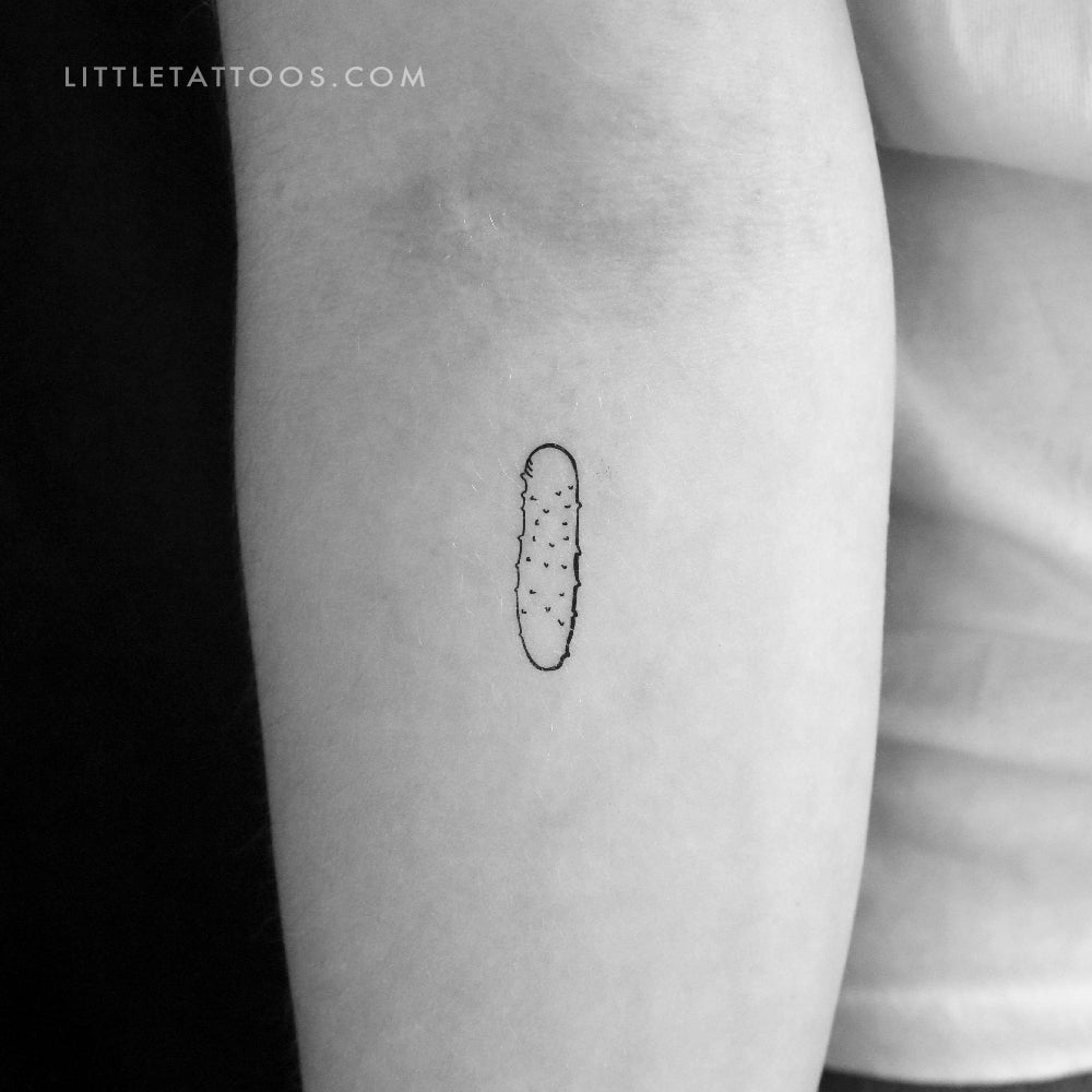 Tatuaje temporal de pepino - Juego de 3