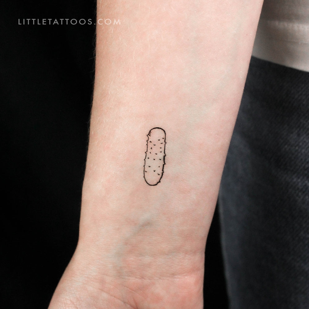 Tatuaje temporal de pepino - Juego de 3