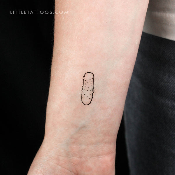 Cucumber Temporary Tattoo - Set of 3