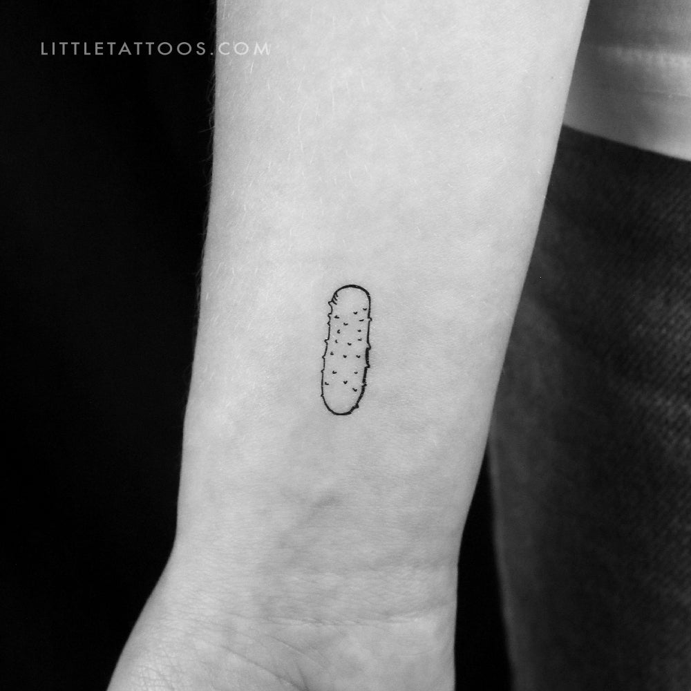 Tatuaje temporal de pepino - Juego de 3