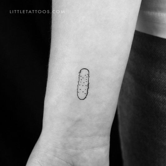 Tatuaje temporal de pepino - Juego de 3
