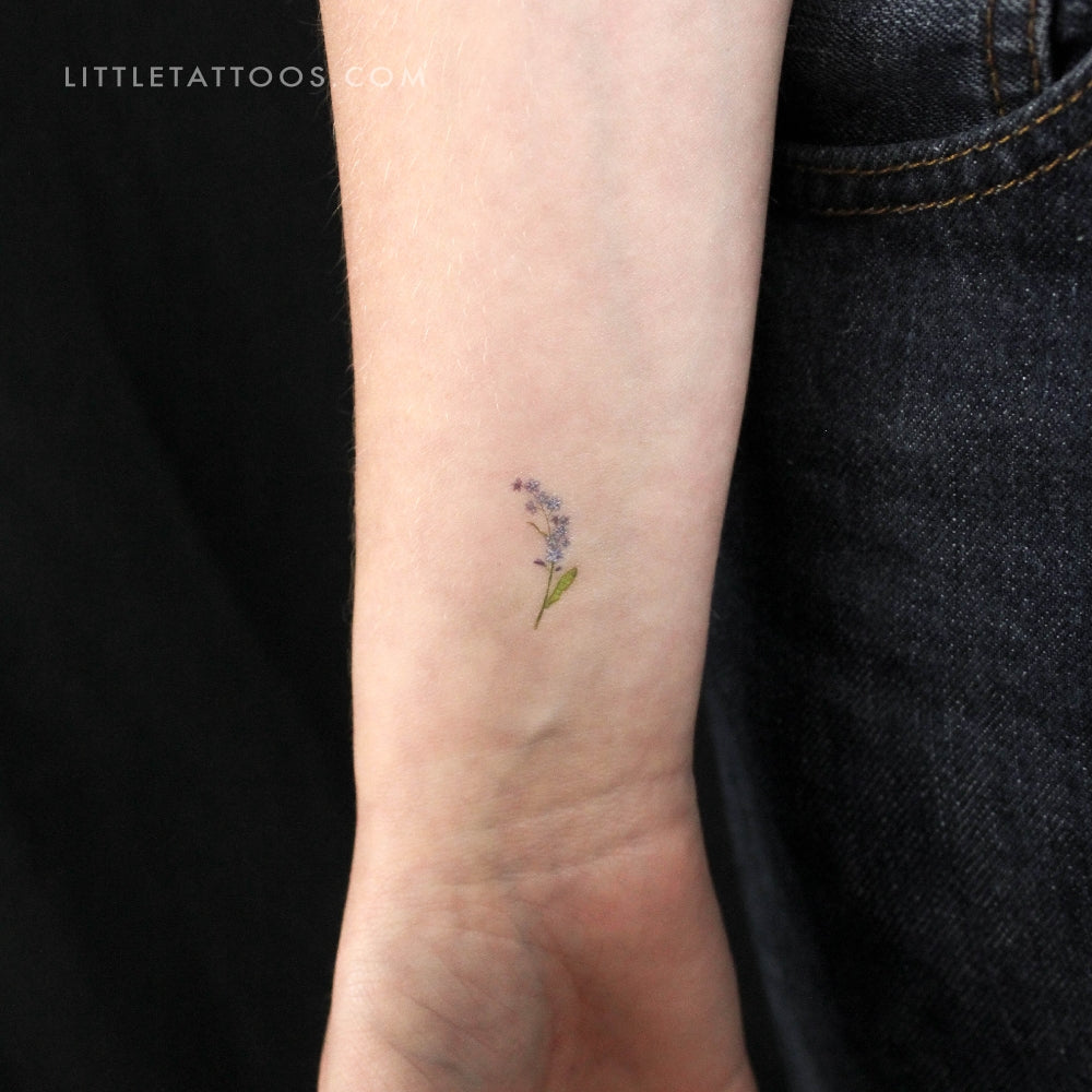 Little Forget-me-not Temporary Tattoo - Set of 3