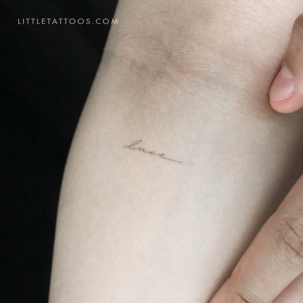 'Luce' by Jakenowicz Temporary Tattoo - Set of 3