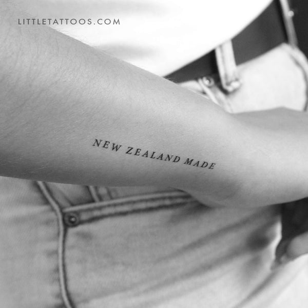 New Zealand Made Temporary Tattoo - Set of 3