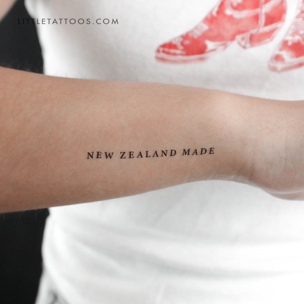 Tatuaje temporal hecho en Nueva Zelanda - Juego de 3