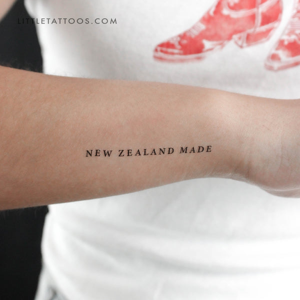 New Zealand Made Temporary Tattoo - Set of 3