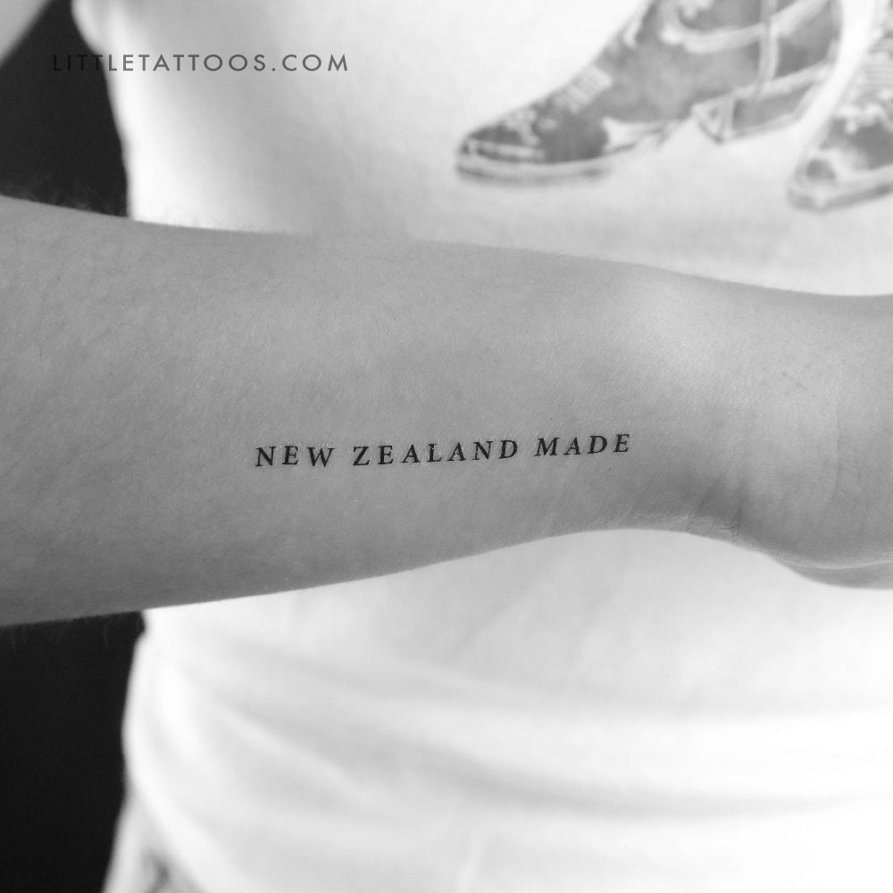 Tatuaje temporal hecho en Nueva Zelanda - Juego de 3