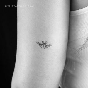 Flying Beetle Temporary Tattoo - Set of 3