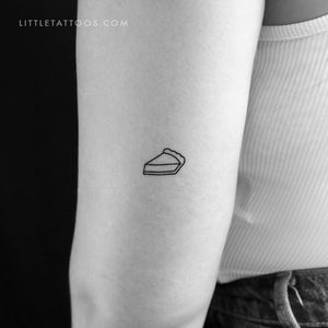 Pie Slice Temporary Tattoo - Set of 3