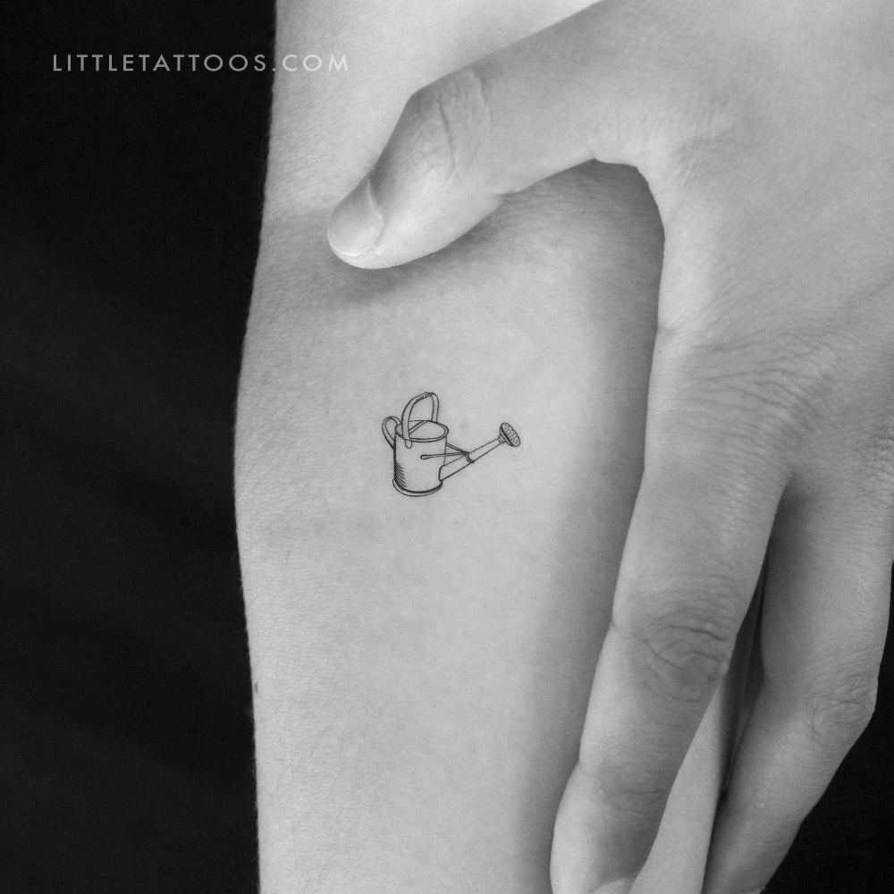 Watering Can Temporary Tattoo - Set of 3