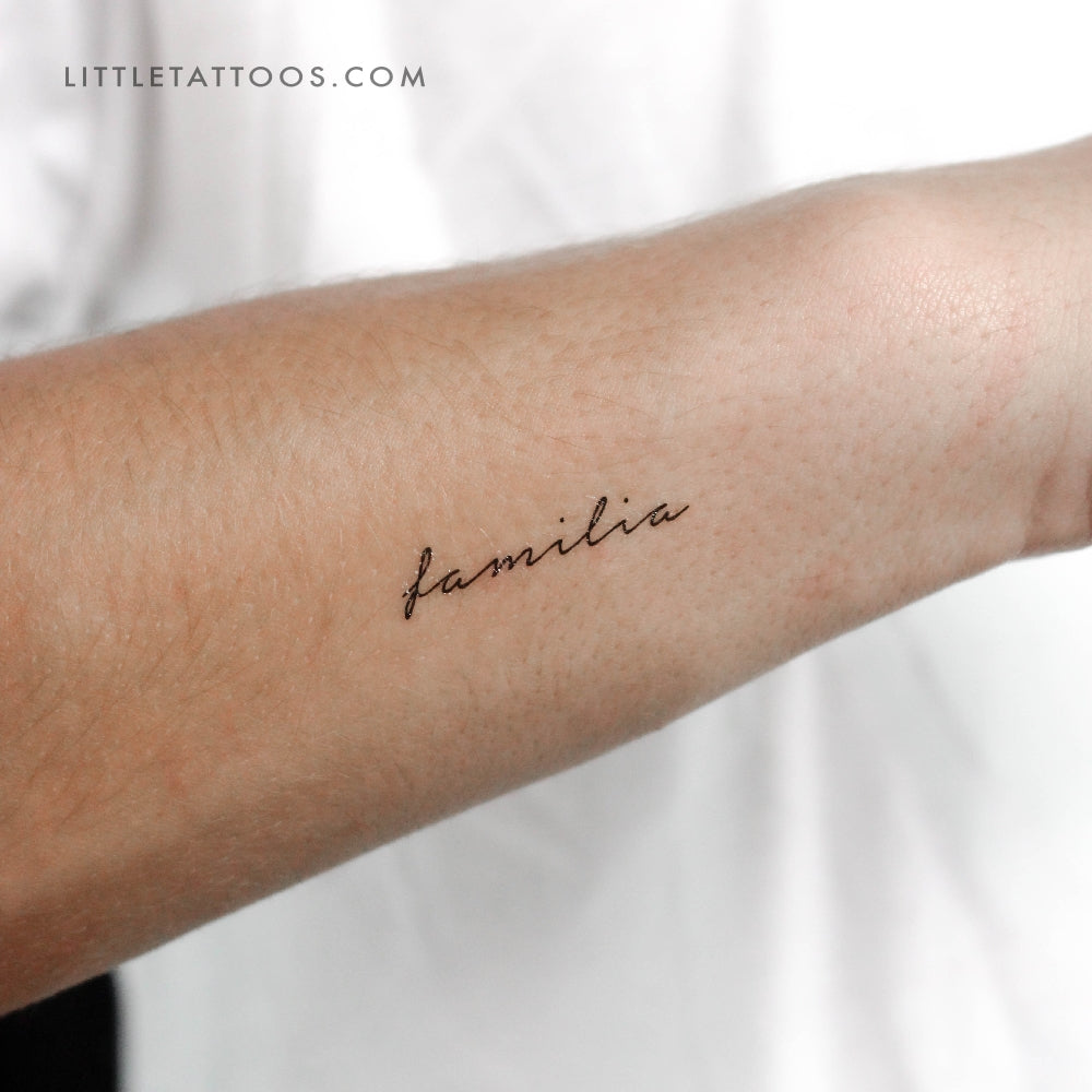 Tatuaje temporal "Familia" - Juego de 3