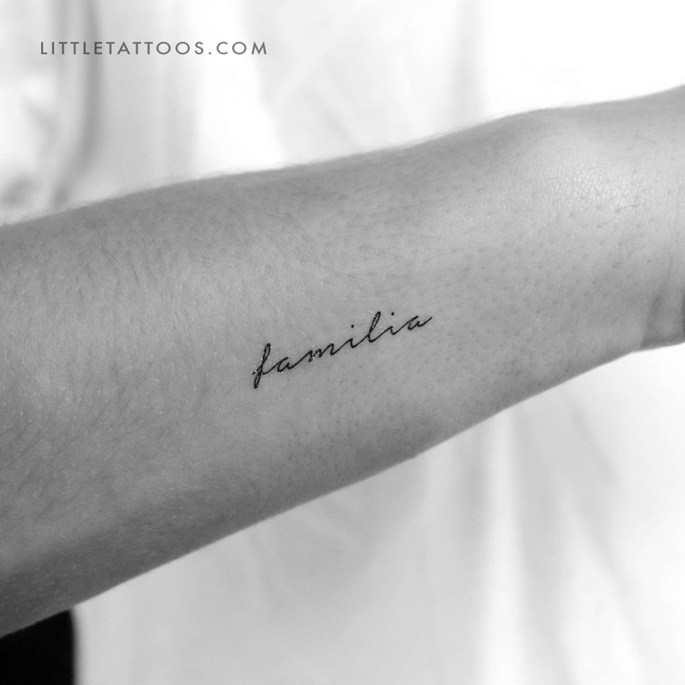 Tatuaje temporal "Familia" - Juego de 3
