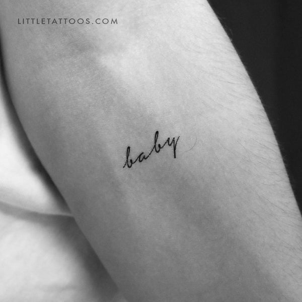 'Baby' Temporary Tattoo - Set of 3