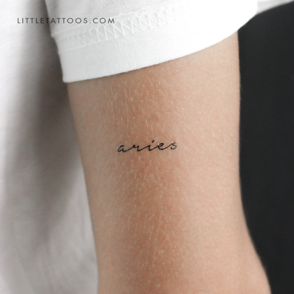 Aries Temporary Tattoo - Set of 3