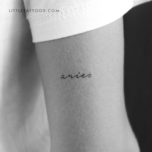 Tatuaje temporal de Aries - Juego de 3