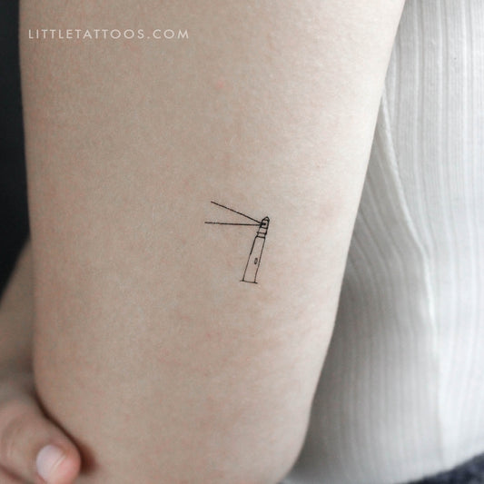Tatuaje temporal de faro - Juego de 3