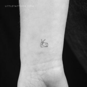 Tiny Snail Temporary Tattoo - Set of 3