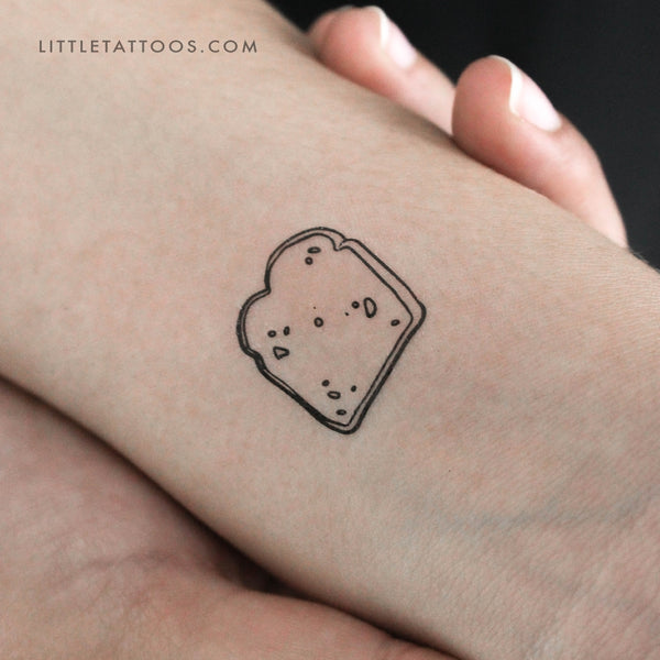 Toast Temporary Tattoo - Set of 3