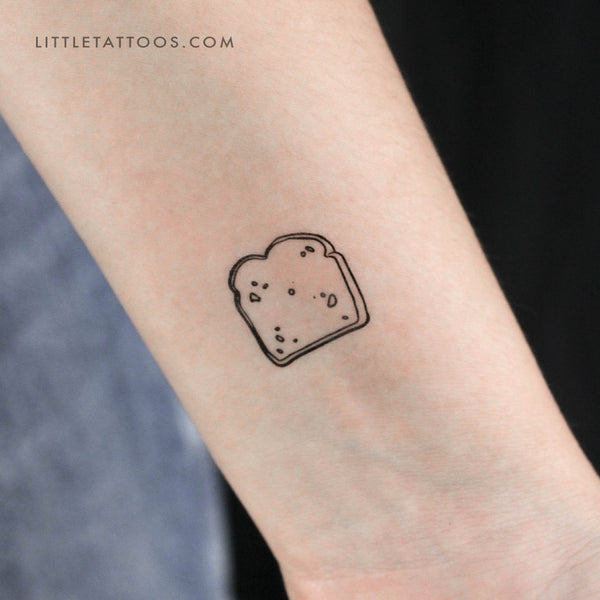 Toast Temporary Tattoo - Set of 3