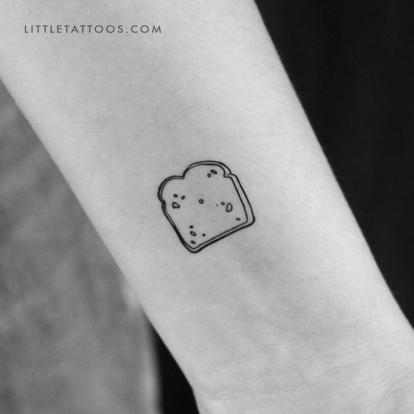 Toast Temporary Tattoo - Set of 3