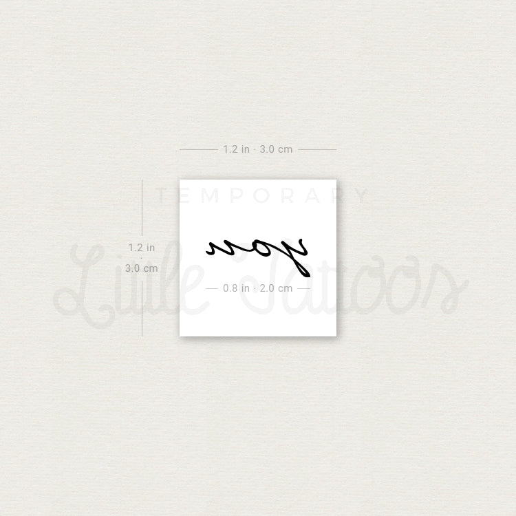 Tatuaje temporal "You" - Juego de 3