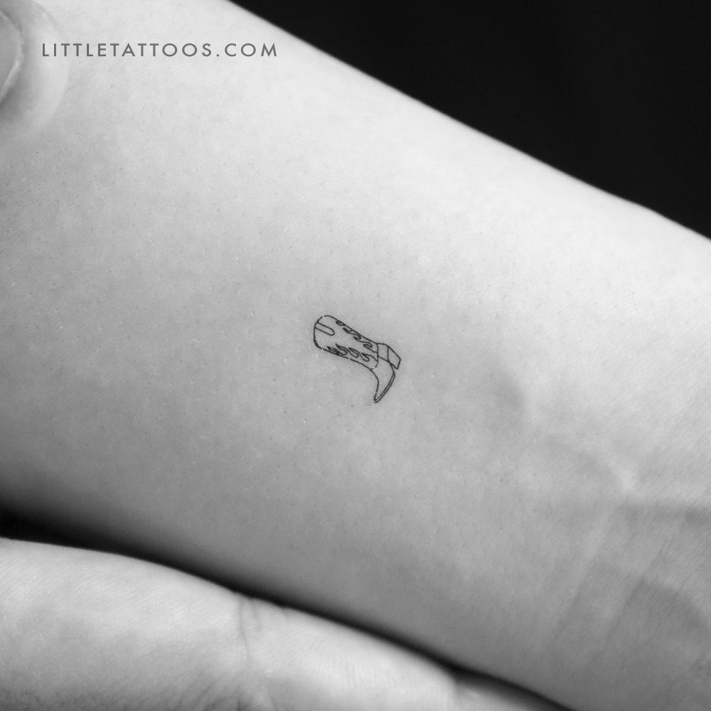 Tatuaje temporal de bota de vaquero pequeña - Juego de 3