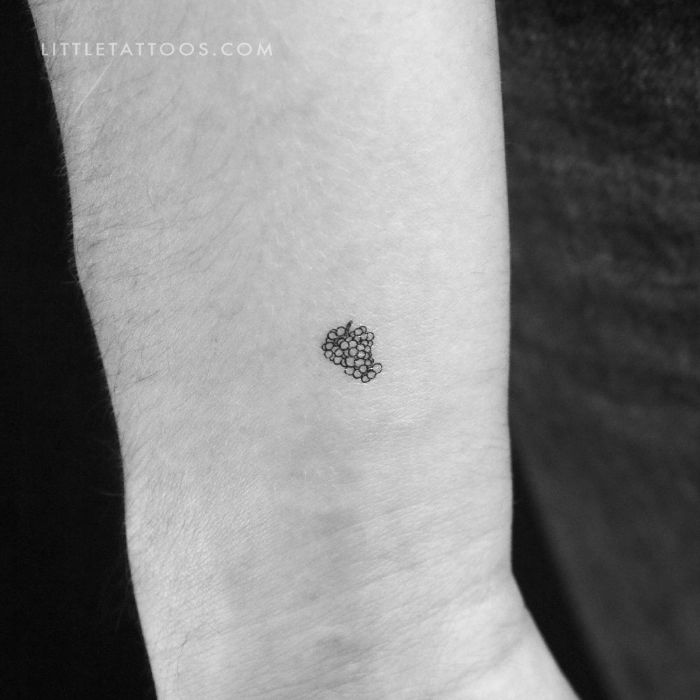 Tatuaje temporal de uvas pequeñas (juego de 3)