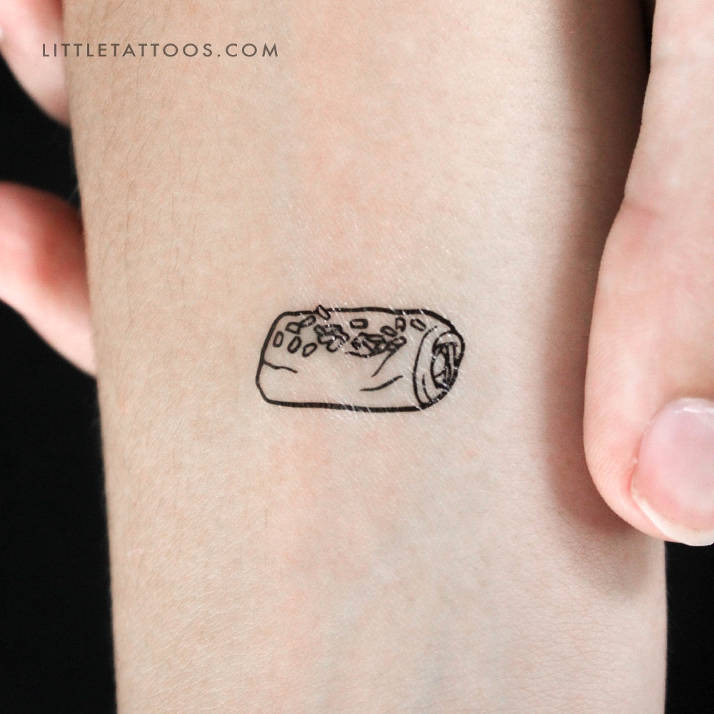 Tatuaje temporal de Pain Au Chocolat - Juego de 3