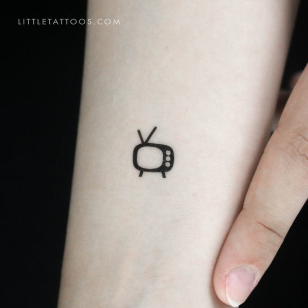 TV Temporary Tattoo - Set of 3