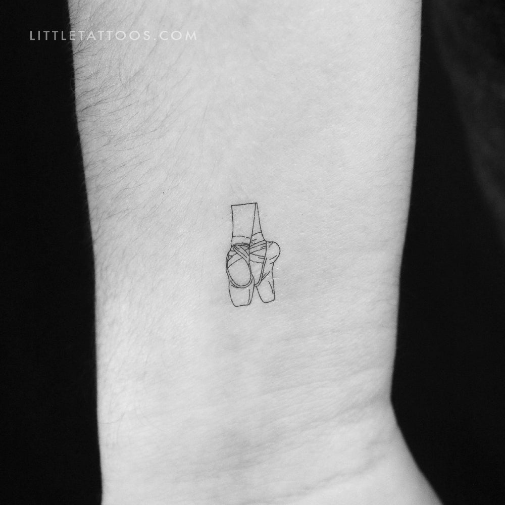 Tatuaje temporal de zapatillas de punta - Juego de 3