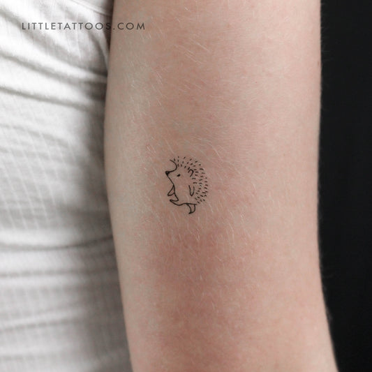 Tatuaje temporal de erizo - Juego de 3
