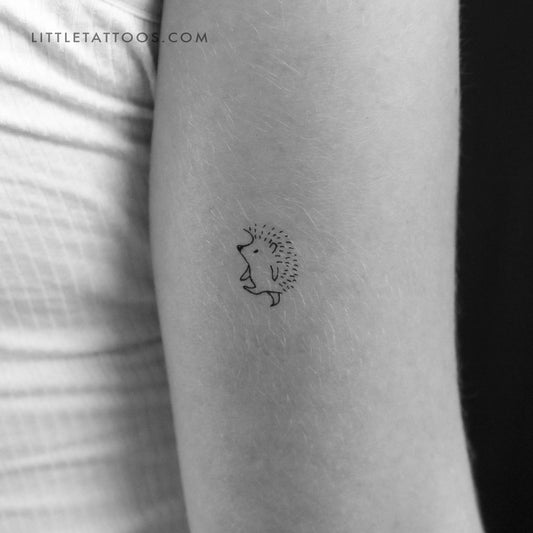 Tatuaje temporal de erizo - Juego de 3
