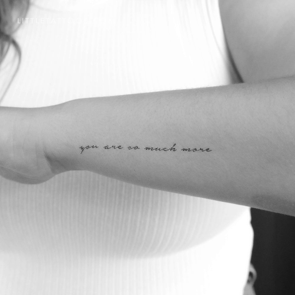 You Are So Much More Temporary Tattoo - Set of 3