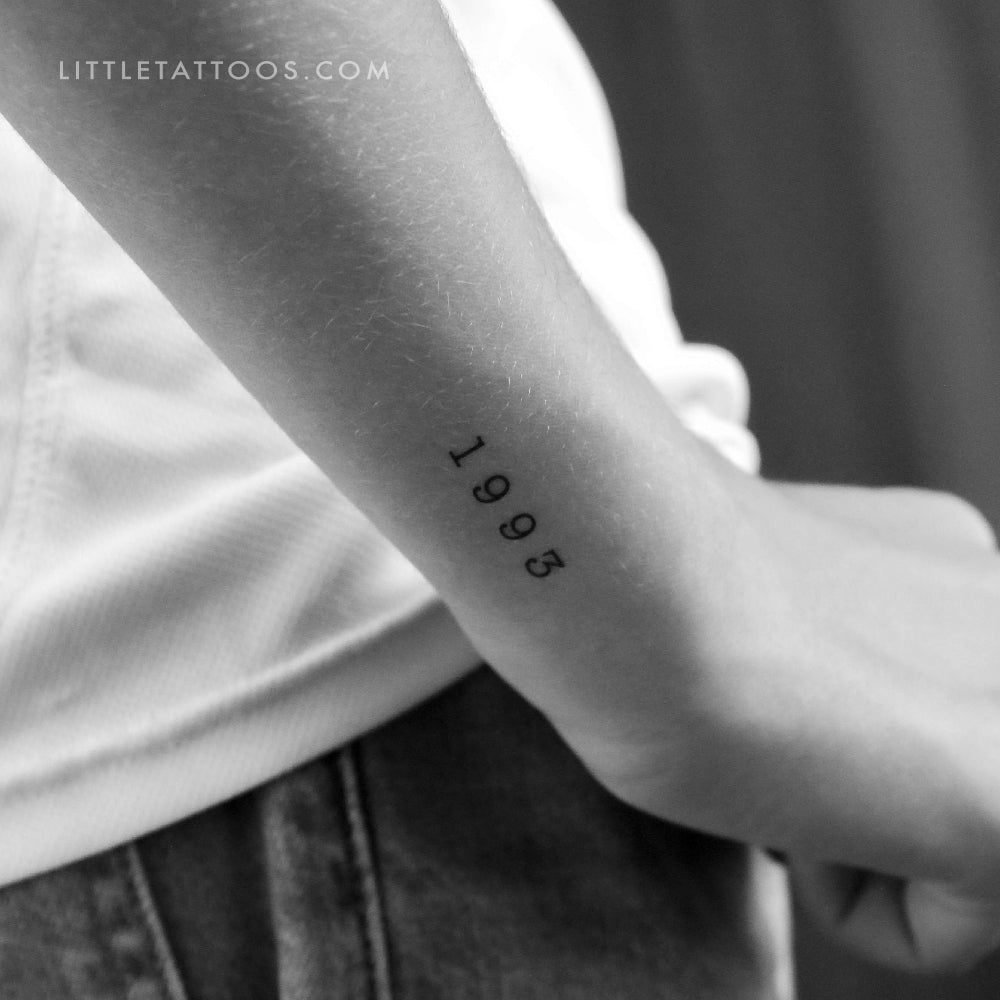 1993 Birth Year Temporary Tattoo - Set of 3